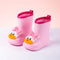 Bottes de Pluie Bébé Canard Rose
