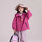 Veste Coupe-Vent Imperméable Rose