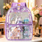 Sac à Dos Transparent Imperméable Licorne Violet