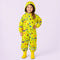 Combinaison de pluie animaux jaune enfant portee