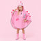Poncho de pluie dino rose porte - studio fun