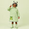 Veste impermeable enfant grenouille verte portee