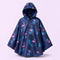 Poncho de pluie enfant flamants roses - packshot produit seul fond pastel