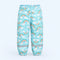 Pantalon de pluie enfant arc-en-ciel bleu - packshot produit seul
