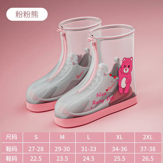 Surchaussures de Pluie Ours Rose