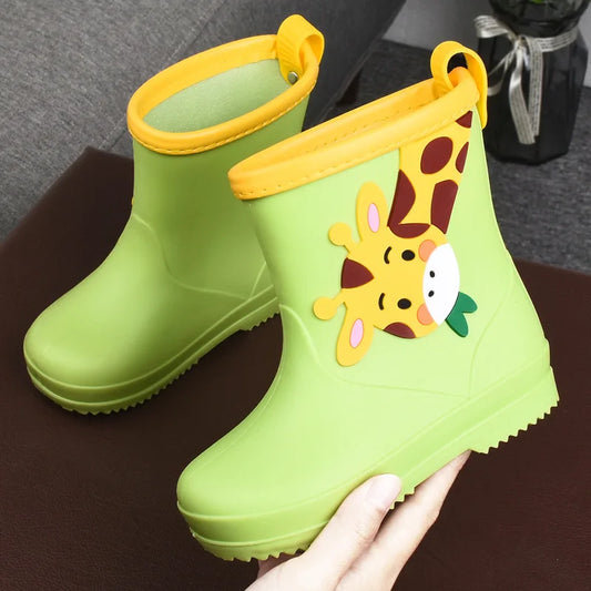 Bottes de Pluie Fourrées Girafe