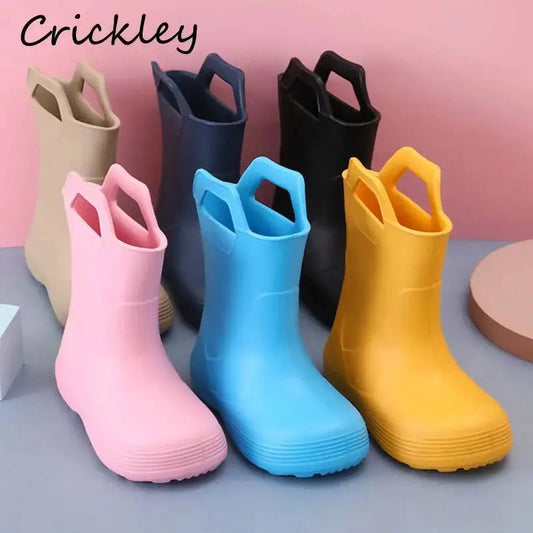 Bottes de Pluie Enfant Faciles à Enfiler
