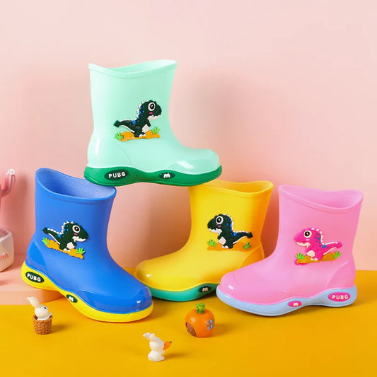 Bottes de Pluie Enfant Dino – Multicolore