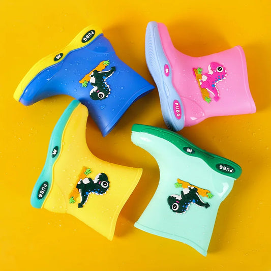 Bottes de Pluie Enfant Dino – Multicolore
