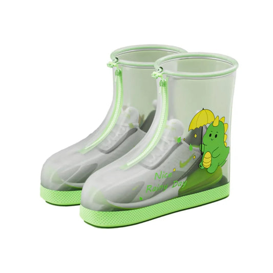 Surchaussures de Pluie Dinosaure Vert