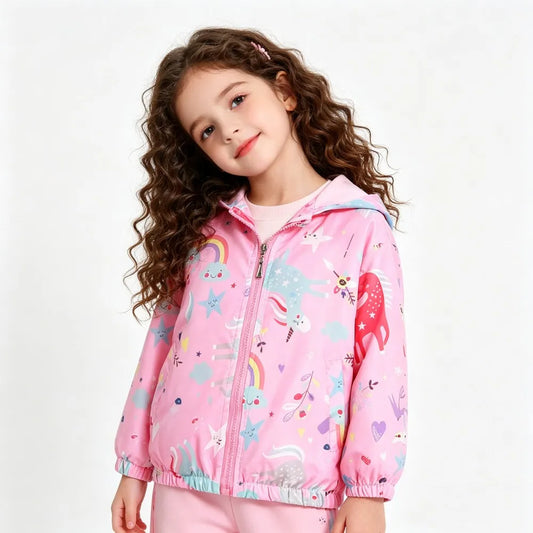 Veste Légère Licorne Rose