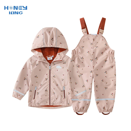 Salopette de Pluie Beige Rosé