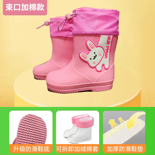 Bottes de Pluie Fourrées Lapin