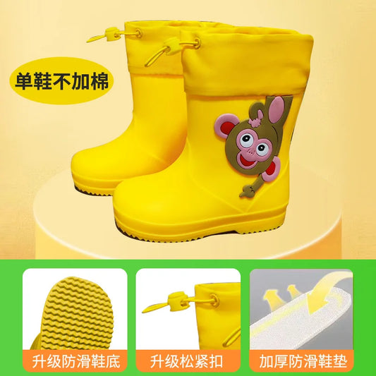 Bottes de Pluie Fourrées Petit Singe