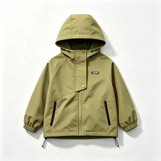 Veste Coupe-Vent Imperméable Kaki