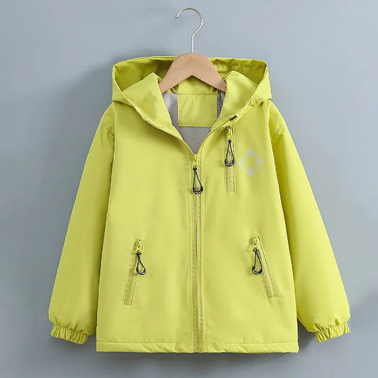 Veste Imperméable Fourrée Verte