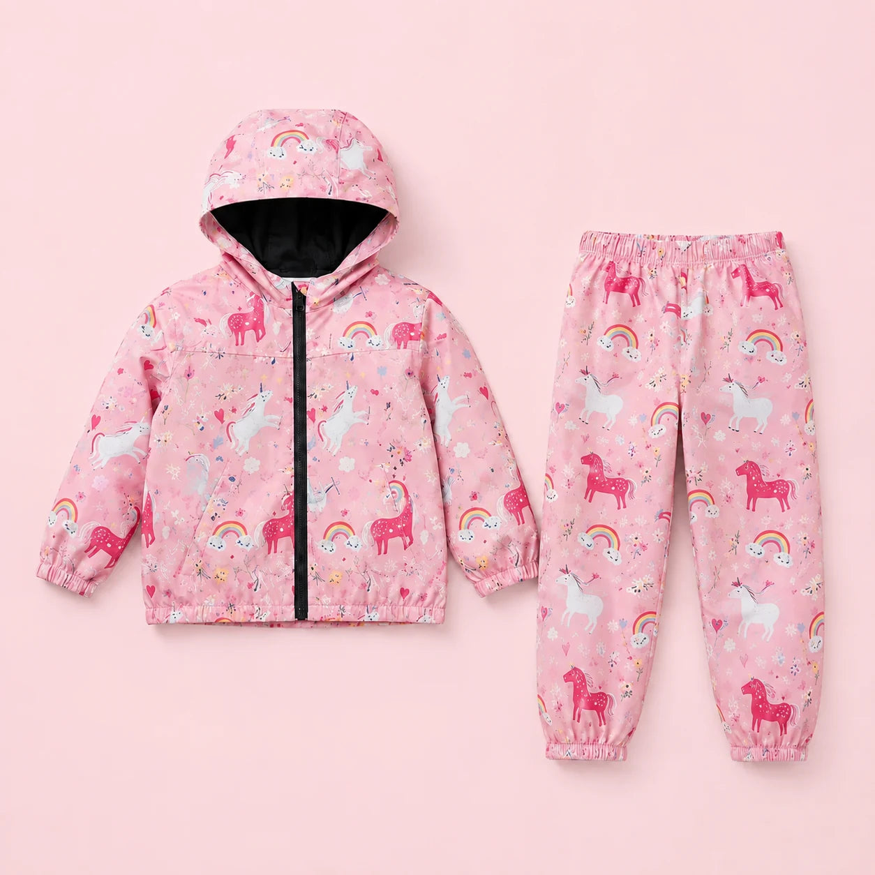 Ensemble impermeable fille licorne