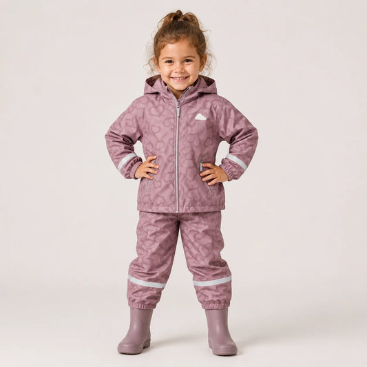 Ensemble de pluie nuages roses enfant porte