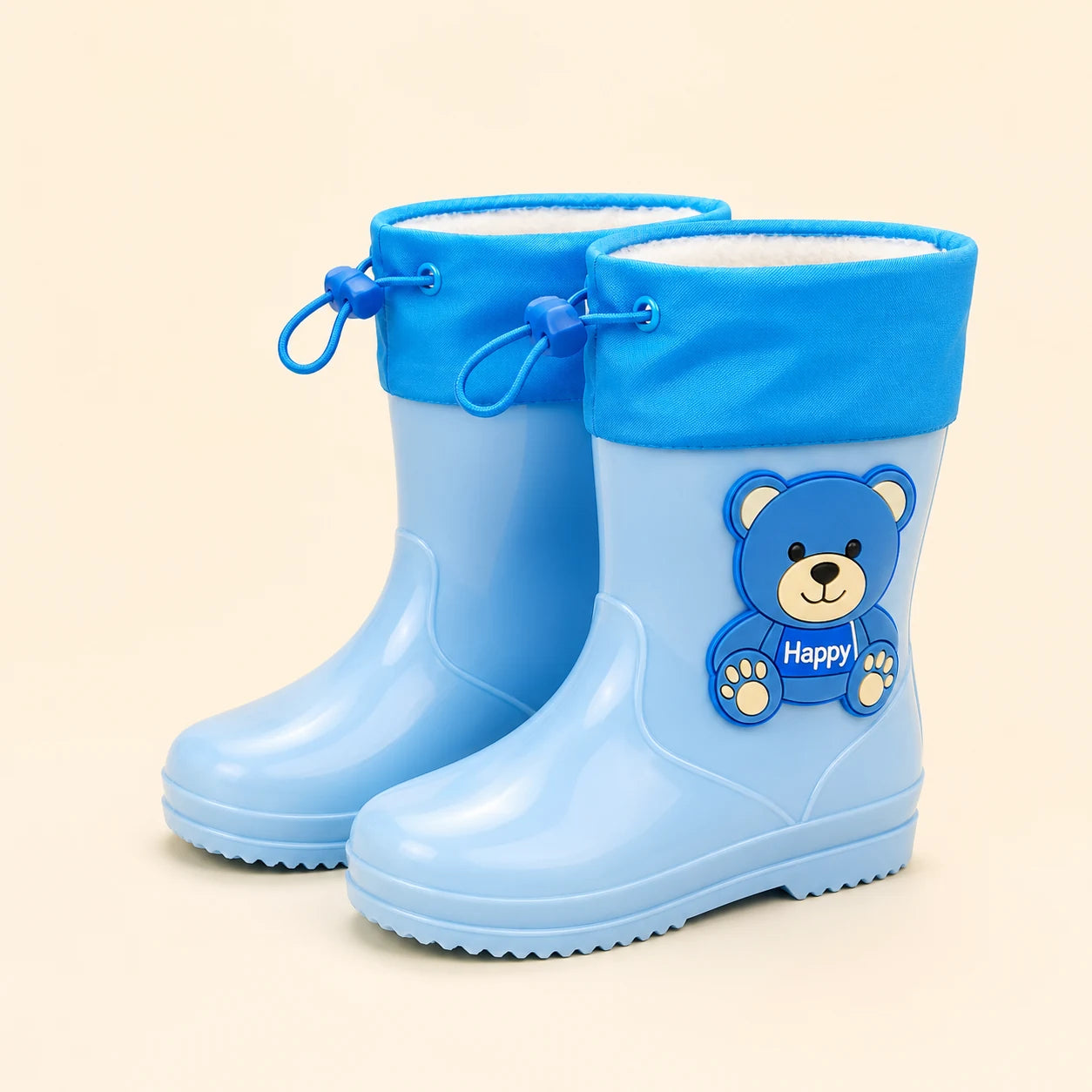 Bottes de pluie fourrees ourson