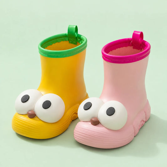 Bottes de pluie enfant petit monstre yeux