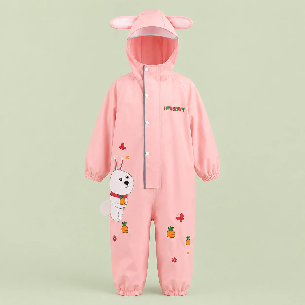 Combinaison lapin rose - packshot