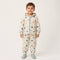 Ensemble de pluie reflechissant ecru enfant porte