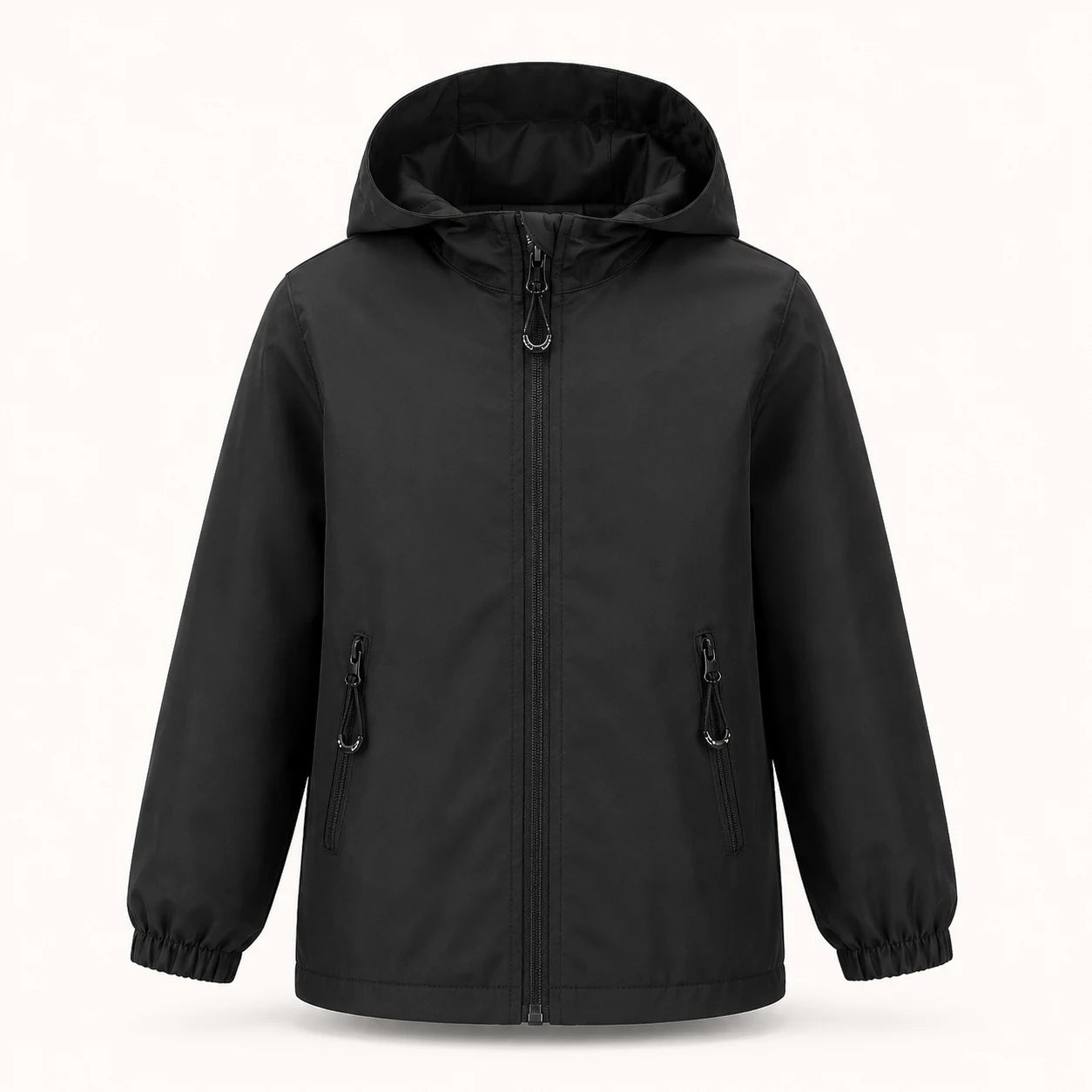 Veste impermeable noire - packshot