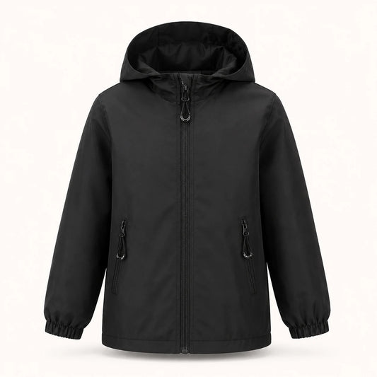 Veste impermeable noire - packshot