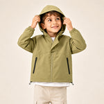 Veste Coupe-Vent Imperméable Kaki - Vignette | Kidipluie
