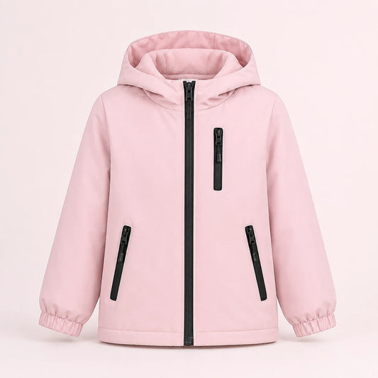 Veste impermeable rose - packshot
