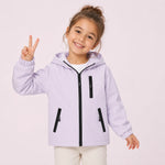 Veste Imperméable Fourrée Lilas - Vignette | Kidipluie