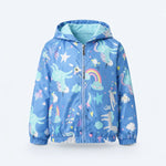 Veste Légère Licorne Bleu - Vignette | Kidipluie
