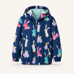 Veste Légère Lapins Bleu Marine - Vignette | Kidipluie
