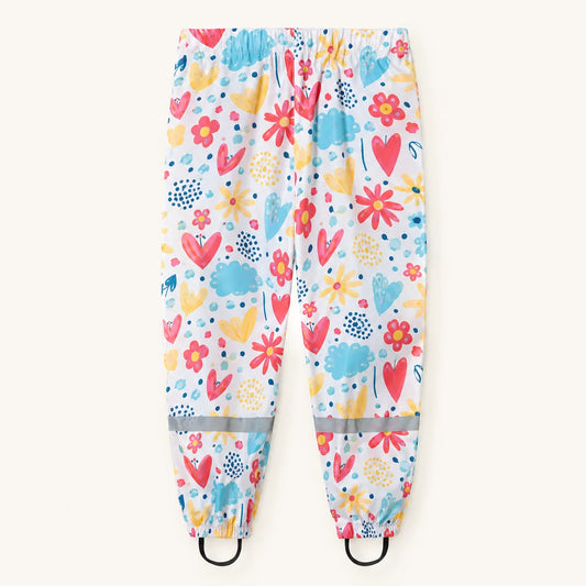 Pantalon de pluie fleurs - packshot