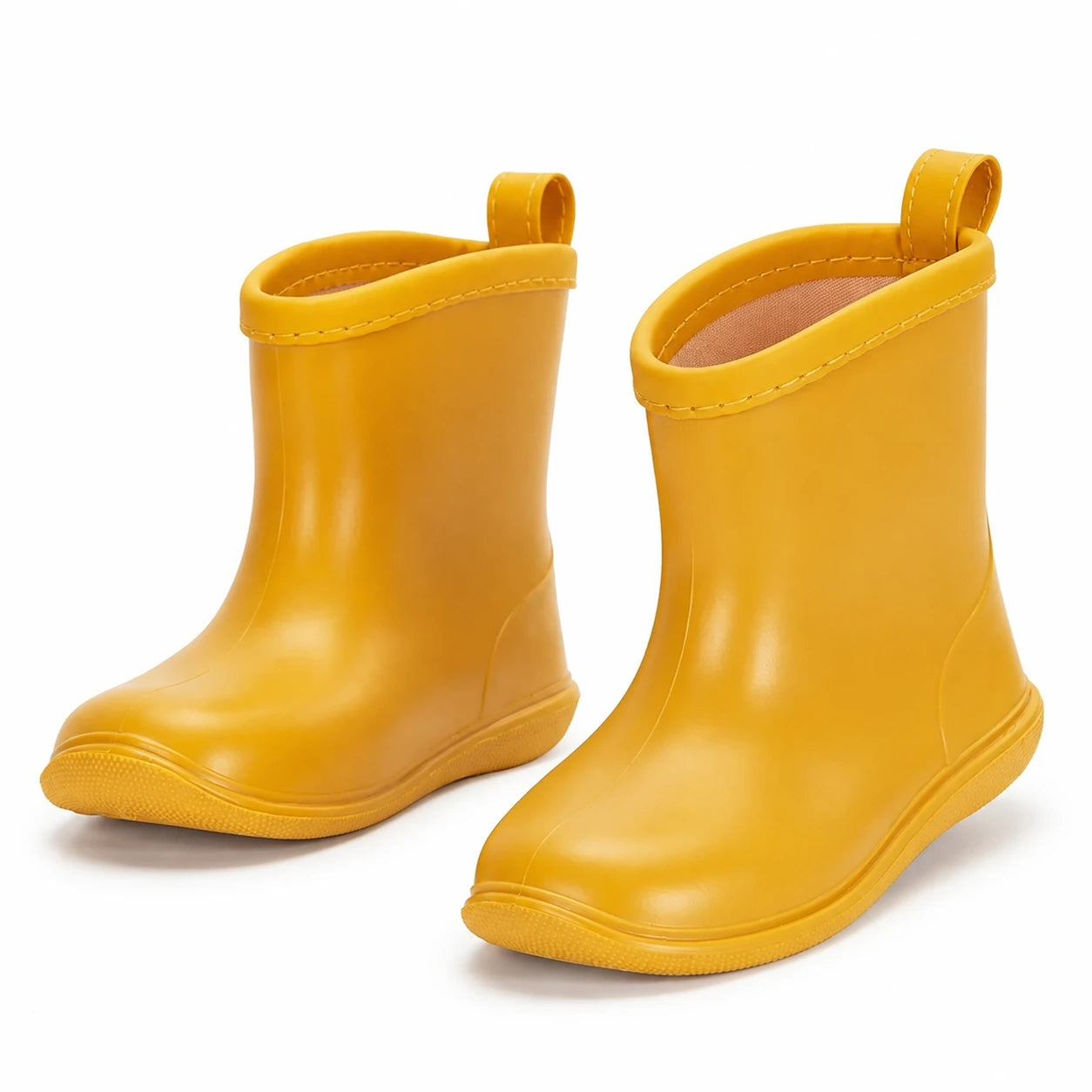 Bottes de pluie jaune moutarde - packshot
