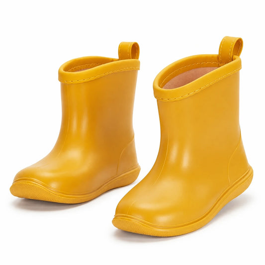 Bottes de pluie jaune moutarde - packshot