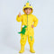 Combinaison de pluie dino jaune enfant portee