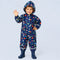 Combinaison de pluie espace bleu marine enfant portee