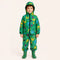 Ensemble de pluie enfant dinosaure vert porte
