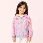 Veste Légère Licorne Rose - Vignette | Kidipluie