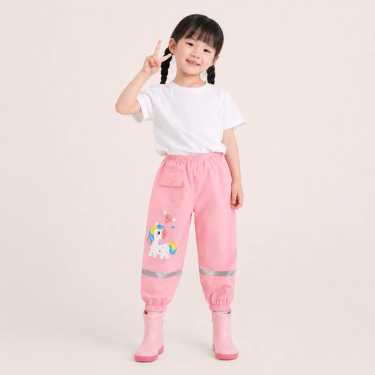 Pantalon de pluie licorne porte - packshot