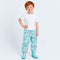 Pantalon de pluie arc-en-ciel bleu porte - packshot