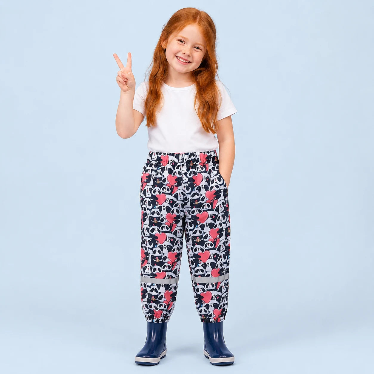 Pantalon de pluie panda porte - packshot