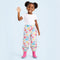 Pantalon de pluie fleurs porte - packshot