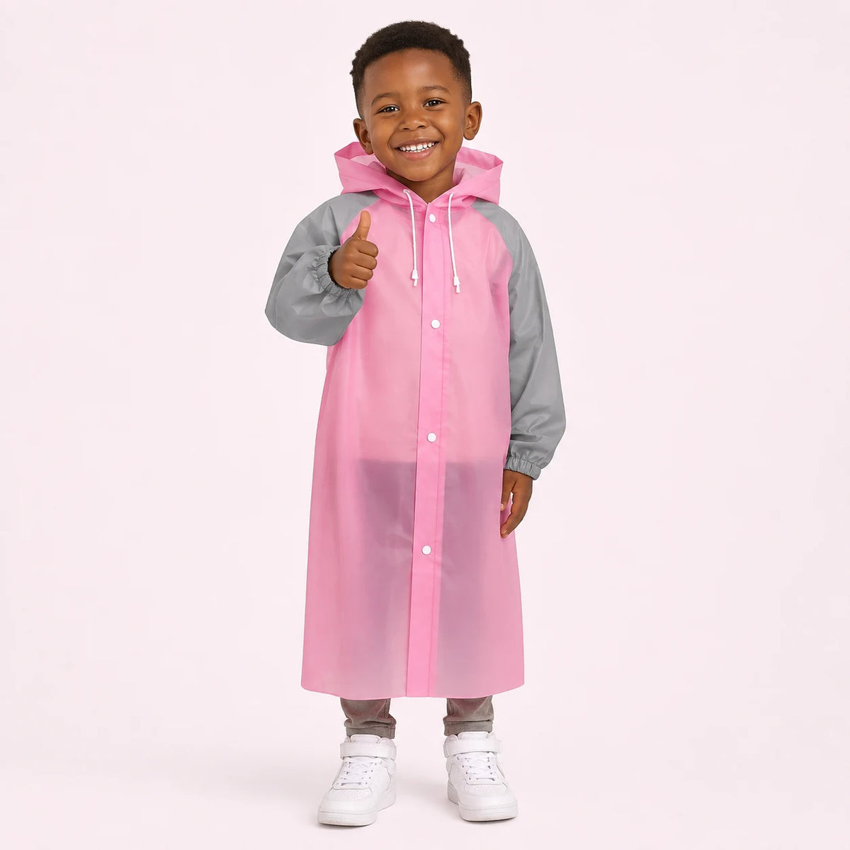 Cape de pluie ecolier portee - packshot