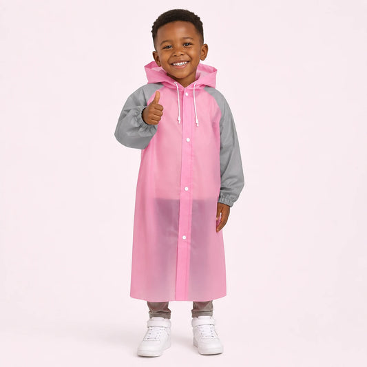 Cape de pluie ecolier portee - packshot