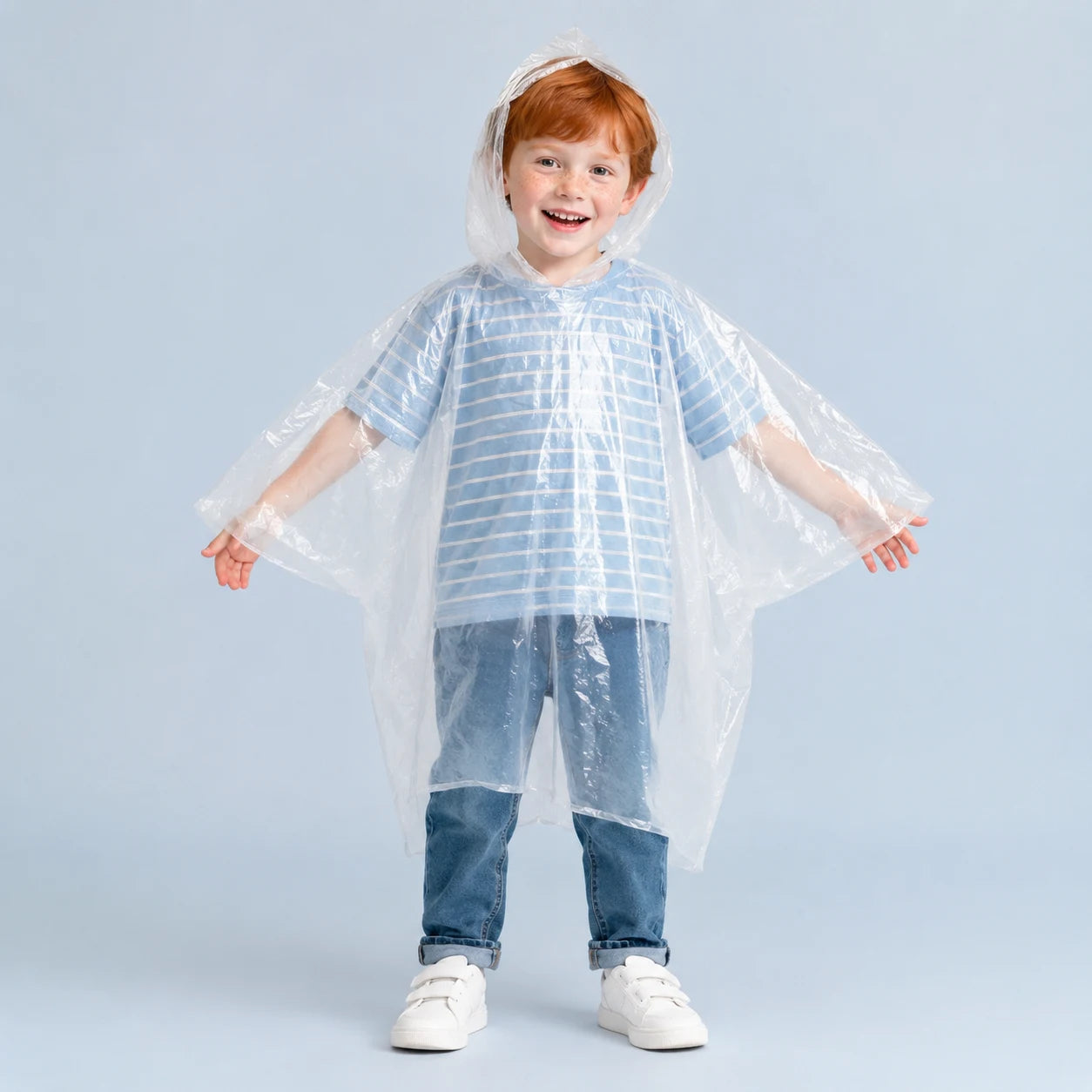 Cape de pluie jetable compacte portee - packshot