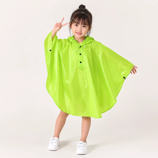 Poncho de pluie cape coloree porte - packshot
