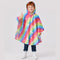 Poncho de pluie arc-en-ciel porte - packshot