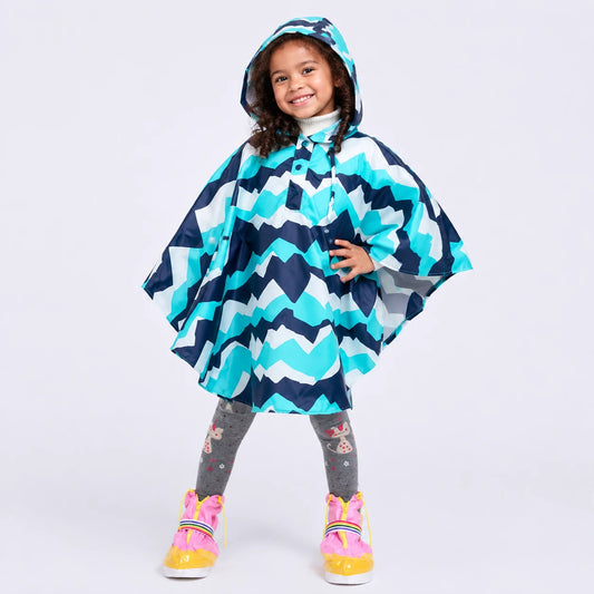 Poncho de pluie vagues porte - packshot
